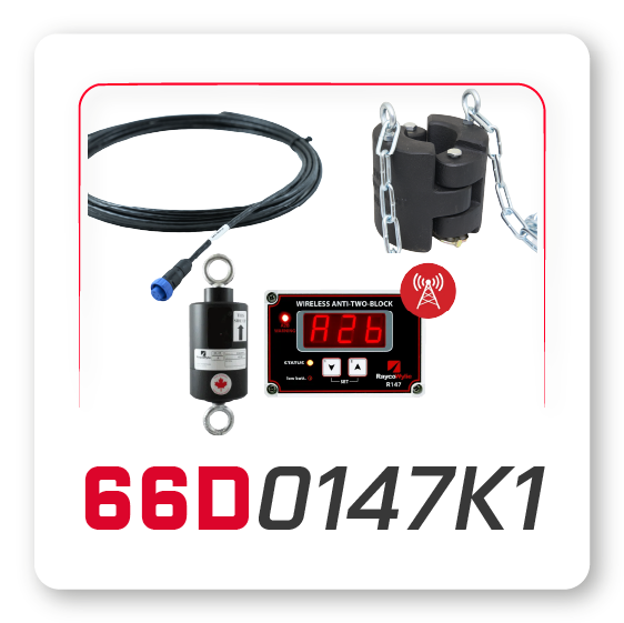 R147 - Wireless Anti-Two-Block (A2B) indicator for cranes - 66D0147K1