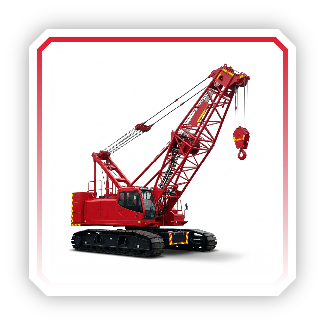 Grue sur chenilles à flèche treillis