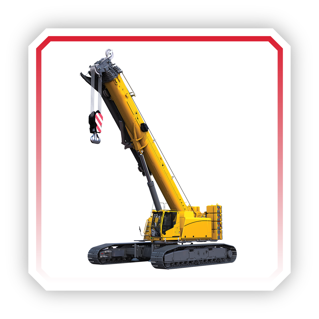 Grue télescopique sur chenilles